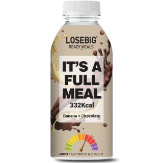 Amhes Pharma LOSEBiG It'a A Full Meal 332Kcal Banana Chocolate Flavoured 500ml