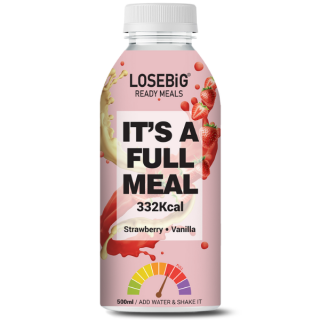 Amhes Pharma LOSEBiG It'a A Full Meal 332Kcal Strawberry Vanilla Flavoured 500ml 