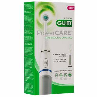 Gum PowerCare Επαναφορτιζόμενη Οδοντόβουρτσα 1 Τεμάχιο + Δώρο 2 Ανταλλακτικές Κεφαλές