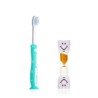 Gum Kids Promo Παιδική Οδοντόβουρτσα  Γαλάζια 2-6 Ετών (901) & Δώρο Κλεψύδρα 2 Λεπτών