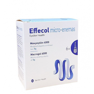 Epsilon Health Effecol Micro-Enemas Macrogol 4000 Μικροκλύσματα Ενηλίκων 6x9gr