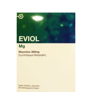 Eviol Magnesium 350mg Συμπλήρωμα Διατροφής με Μαγνήσιο 30κάψουλες