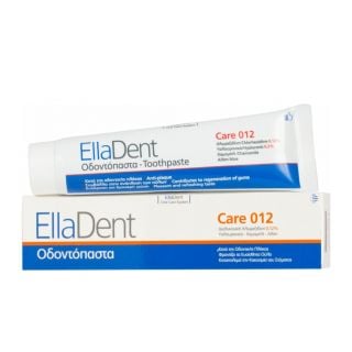 EllaDent Care 012 Οδοντόπαστα Κατά Της Οδοντικής Πλάκας & Κακοσμίας Με Χλωρεξιδίνη 0,2% 75ml