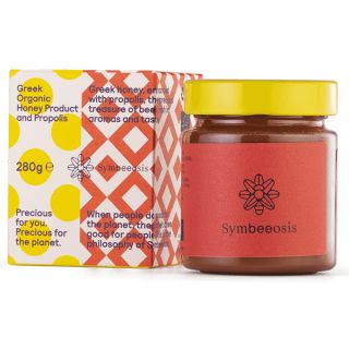 Symbeeosis Greek Organic Honey & Propolis 280gr Βιολογικό Μέλι με Πρόπολη