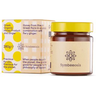 Symbeeosis Greek Organic Honey & Ginger 280gr Βιολογικό Μέλι με Τζίντζερ