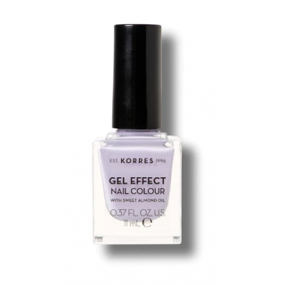 Korres Gel Effect Nail Colour, 78 Lilac Moon 11ml Βερνίκι Νυχιών