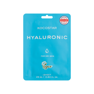 Kocostar Hyaluronic Face Mask 25ml Deep Hydration Sheet Mask with 6 Types of Hyaluronic Acid