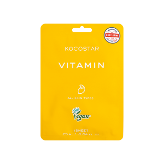 Kocostar Vitamin Sheet Mask Revitalizing & Brightening Sheet Mask 25ml 