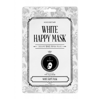 Kocostar White Happy Mask 25ml Brightening Face Mask with Niacinamide & Rice Extract