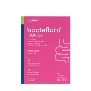 Olonea BacteFlora Junior Προβιοτικά σε Σκόνη με Ουδέτερη Γεύση για Παιδιά 10φακελάκια