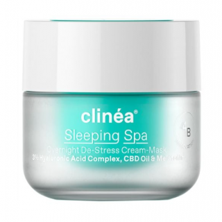Clinea Sleeping Spa Cream-Mask Κρέμα-μάσκα de-stress νυκτός 50ml