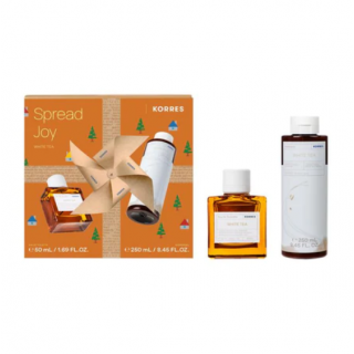 Korres Spread Joy Fragrance Set White Tea: Γυναικείο Άρωμα 50ml & Αφρόλουτρο 250ml