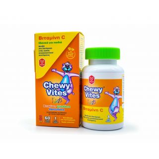 Vican Chewy Vites Kids Βιταμίνη C 80mg για Παιδιά σε Μασώμενα Ζελεδάκια Γεύση Πορτοκάλι 60ζελεδάκια