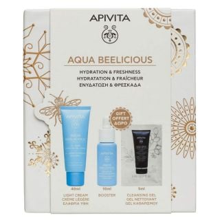 Apivita Promo Aqua Beelicious Ενυδατική Κρέμα Ελαφριάς Υφής 40ml & Δώρο Booster Προσώπου για Αναζωογόνηση & Ενυδάτωση 10ml & Δώρο Gel Καθαρισμού 5ml