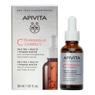Apivita Bee Tech Concentrates C15 Propolis Correct Serum 30ml Anti-wrinkle & Antioxidant Brightening Serum