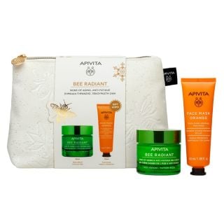 Apivita Promo Bee Radiant Rich Texture Face Cream for Signs of Aging & Fatigue 50ml & Radiance Face Mask 50ml