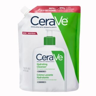 CeraVe Hydrating Cleanser Refill 473ml Non-Foaming Face & Body Cleanser for Normal to Dry Skin