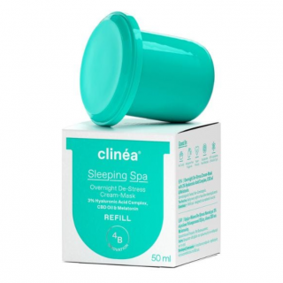 Clinea Sleeping Spa Cream-Mask Refill Ανταλλακτική Συσκευασία Κρέμας-Μάσκας De-Stress Νυκτός 50ml
