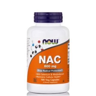 Now Foods NAC N-Acetyl Cysteine 600mg 100φυτ.κάψουλες