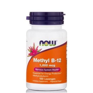 Now Foods Methyl B12 1000mcg Methylcobalamin 100παστίλιες