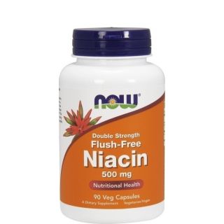 Now Foods Flush Free Niacin 500mg 90φυτ.κάψουλες Νιασίνη