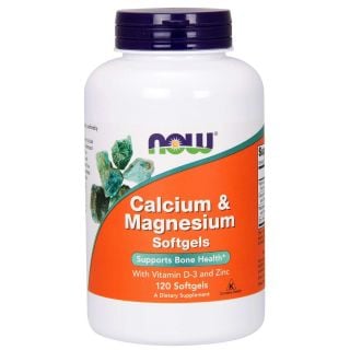 Now Foods Calcium & Magnesium with Vitamin D 120 Softgels Ασβέστιο, Μαγνήσιο & Βιταμίνη D