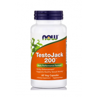 Now Foods TestoJack 200mg Ανδρική Σεξουαλική Υγεία 60 φυτικές κάψουλες