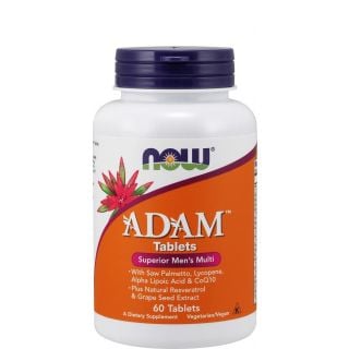 Now Foods Adam Superior Men's Multi Vitamin 60ταμπλέτες Πολυβιταμίνη για Άνδρες