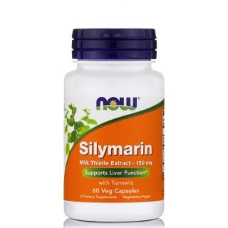 Now Foods Silymarin Milk Thistle Extract 150mg 60φυτ.κάψουλες Συμπλήρωμα Διατροφής Αποτοξίνωση, Προστασία & Αναζωογόνηση Ήπατος