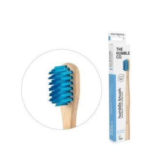 The Humble Co. Toothbrush Bamboo 1τμχ Μπλε Οδοντόβουρτσα Ενηλίκων Για Ευαίσθητα Δόντια & Ούλα