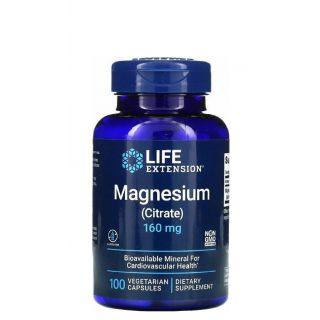 Life Extension Magnesium Citrate 160mg 100φυτ.κάψουλες Κιτρικό Μαγνήσιο