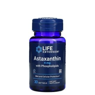 Life Extension Astaxanthin 4mg with Phospholipids 30μαλακές κάψουλες Ασταξανθίνη & Φωσφολιπίδια