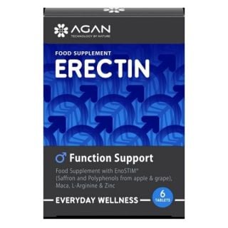 Agan Erectin Function Support Συμπλήρωμα Διατροφής για Δύναμη, Τόνωση & Απόδοση 6 tabs