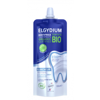 Elgydium Whitening Toothpaste BIO 100ml Oδοντόκρεμα για φυσικά πιο λευκά δόντια σε ανακυκλώσιμη συσκευασία 