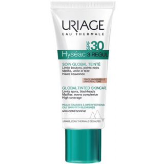 Uriage Hyseac 3-Regul Global Tinted SPF30 40ml Ολική Προστασία για την Ακμή με Χρώμα