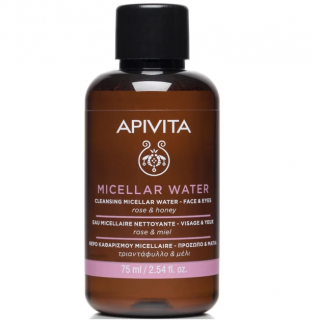 Apivita Mini Micellar Water For Face & Eyes With Rose & Honey 50ml