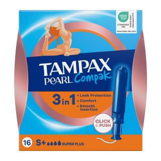 Tampax Pearl Compak 3in1 Super Plus 16 pcs