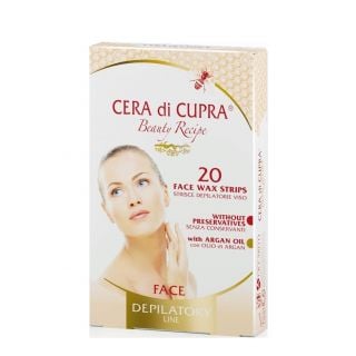 Cera di Cupra Wax Face Strips Ταινίες Αποτρίχωσης Προσώπου 20 Tεμάχια
