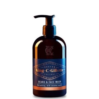 Gillette King C Beard & Face Wash Gel 350ml Ανδρικό Τζελ Καθαρισμού για Γένια & Πρόσωπο