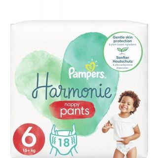 Pampers Harmonie Nappy Pants Πάνες-Βρακάκι No6 15kg+ 18τεμάχια