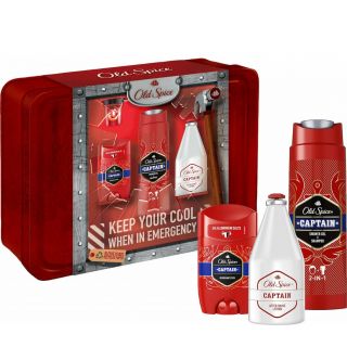 Old Spice Promo Captain Αποσμητικό Stick 50ml & Αφρόλουτρο + Σαμπουάν 2-σε-1 250ml & After Shave Λοσιόν 100ml