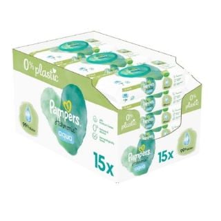 Pampers Baby Wipes Harmonie Aqua Μωρομάντηλα 15 x 48 Τεμάχια (720 τεμάχια)