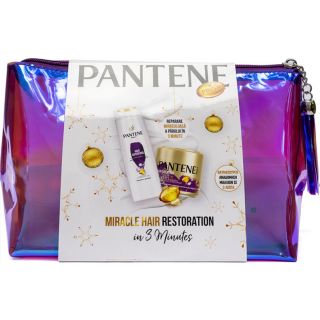 Pantene Pro-V Superfood Promo Σαμπουάν 360ml & Μάσκα Προστασίας Κερατίνης 300ml & Δώρο Νεσεσέρ