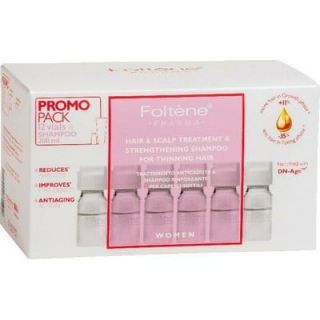 Foltene Pharma Promo Pack Θεραπεία κατά της Τριχόπτωσης για Γυναίκες 12x6ml & Δώρο Γυναικείο Σαμπουάν για Λεπτά & Αδύναμα Μαλλιά 200ml