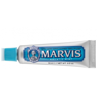 Marvis Aquatic Mint Mini Οδοντόκρεμα Γεύση Μέντα & Θαλάσσια Φρεσκάδα 10ml