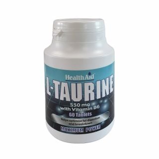 Health Aid L-Taurine + Vitamin B6 60tabs Ταυρίνη