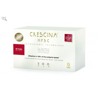 Crescina Promo Transdermic HFSC Man 500 Αγωγή Ανάπτυξης & Κατά της Τριχόπτωσης - Μεσαίο Στάδιο Αραίωσης & Έντονη Τριχόπτωση για Άνδρες 20+20 Φιαλίδια
