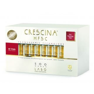 Crescina Transdermic HFSC Woman 500 Thining Hair Αμπούλες Μαλλιών κατά της Τριχόπτωσης Μεσαίο Στάδιο για Γυναίκες 40x3.5ml