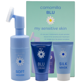 Camomilla Blu Promo My Sensitive Skin Kit with Soft Mousse 100ml + Silk Mask 30ml + Blu Cream 30ml