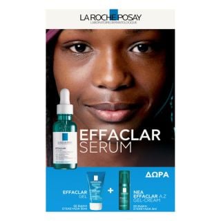 La Roche Posay Promo Effaclar Serum 30ml & Free Effaclar A.Z. Gel-Cream 3ml & Effaclar Cleansing Gel 50ml